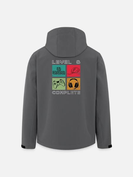 8th Birthday Level 8 unlocked - Men’s Recycled Softshell Jacket by Stanley/Stella - black