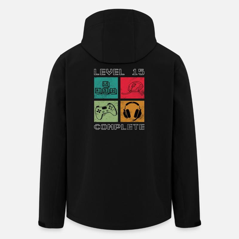 Level 15 Complete - Recycelte Männer Softshell-Jacke von Stanley/Stella - Schwarz