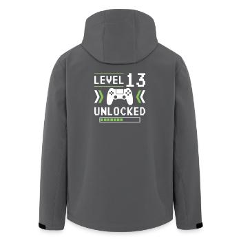 Niveau 13 - Veste softshell homme en polyester recyclé Stanley/Stella - charbon - Dos - AI Model Male 185 light (185cm)