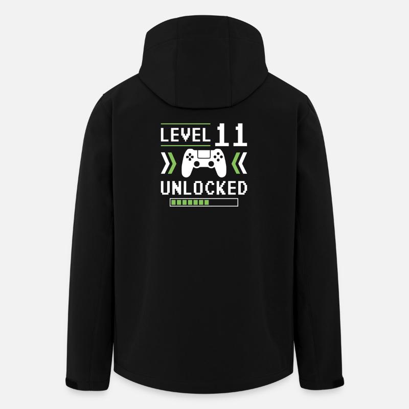 Level 11 - Men’s Recycled Softshell Jacket by Stanley/Stella - black