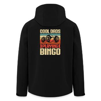 Bingo Game Cool Dads Playing Bingo - Recycelte Männer Softshell-Jacke von Stanley/Stella - Schwarz - Hinten - AI Model Male 185 light (185cm)