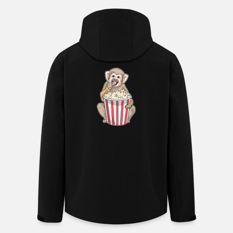 Monkey Popcorn - Men’s Recycled Softshell Jacket by Stanley/Stella - black