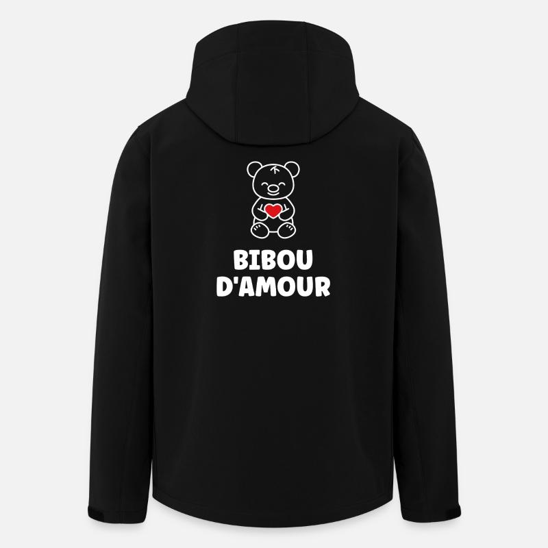 Liebe Owlette Teddy Bear Herz - Recycelte Männer Softshell-Jacke von Stanley/Stella - Schwarz
