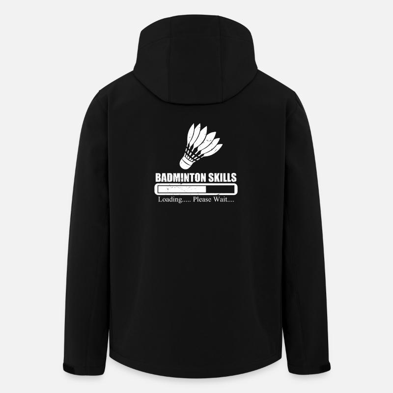 Badminton Skills Loading Please Wait - Men’s Recycled Softshell Jacket by Stanley/Stella - black