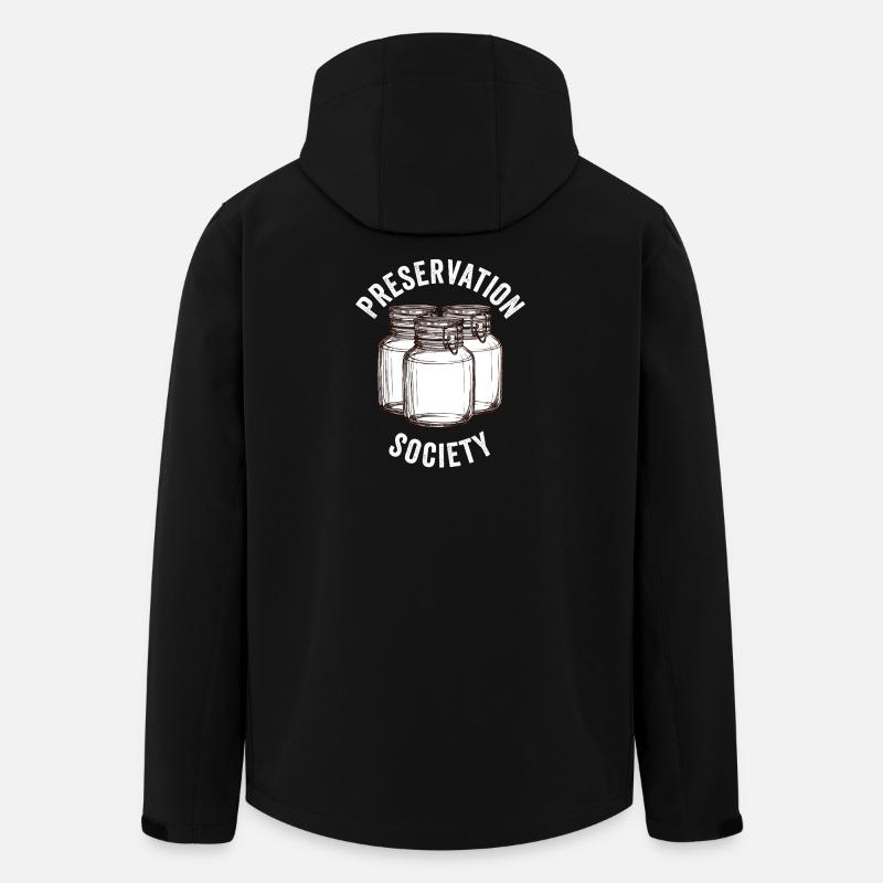 Funny Canning Preservation Society - Men’s Recycled Softshell Jacket by Stanley/Stella - black
