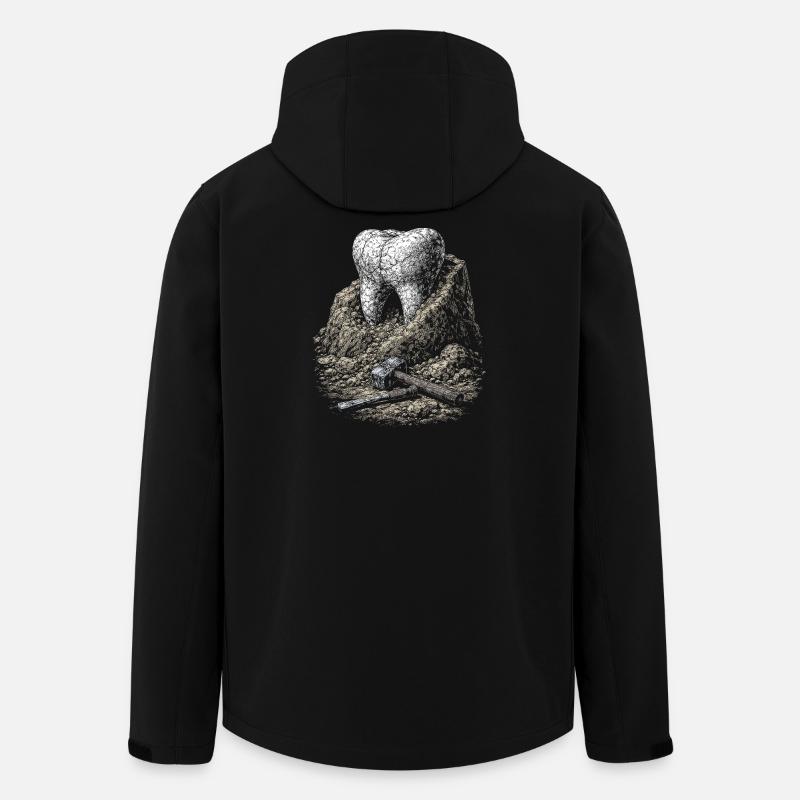 Dent dans la Roche - Veste softshell homme en polyester recyclé Stanley/Stella - noir