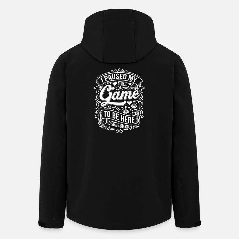 I pause my game - Men’s Recycled Softshell Jacket by Stanley/Stella - black