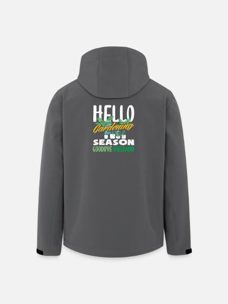 Hello Gardening Season Goodbye Husband - Men’s Recycled Softshell Jacket by Stanley/Stella - black