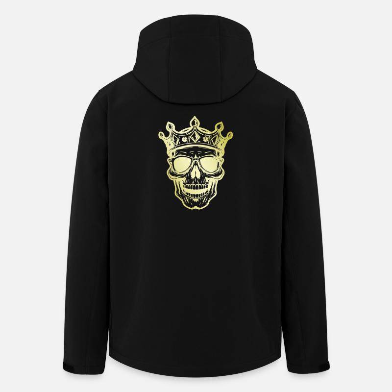 Skull King Crown - Men’s Recycled Softshell Jacket by Stanley/Stella - black