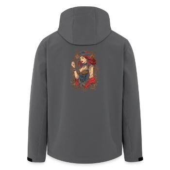 Steam Punk Schöne Frauen Steampunk - Recycelte Männer Softshell-Jacke von Stanley/Stella - Schwarz - Hinten - AI Model Male 185 light (185cm)