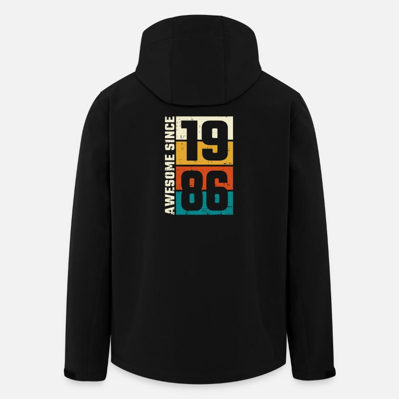 Retro 1986 Spiele-Logo - Recycelte Männer Softshell-Jacke von Stanley/Stella - Schwarz