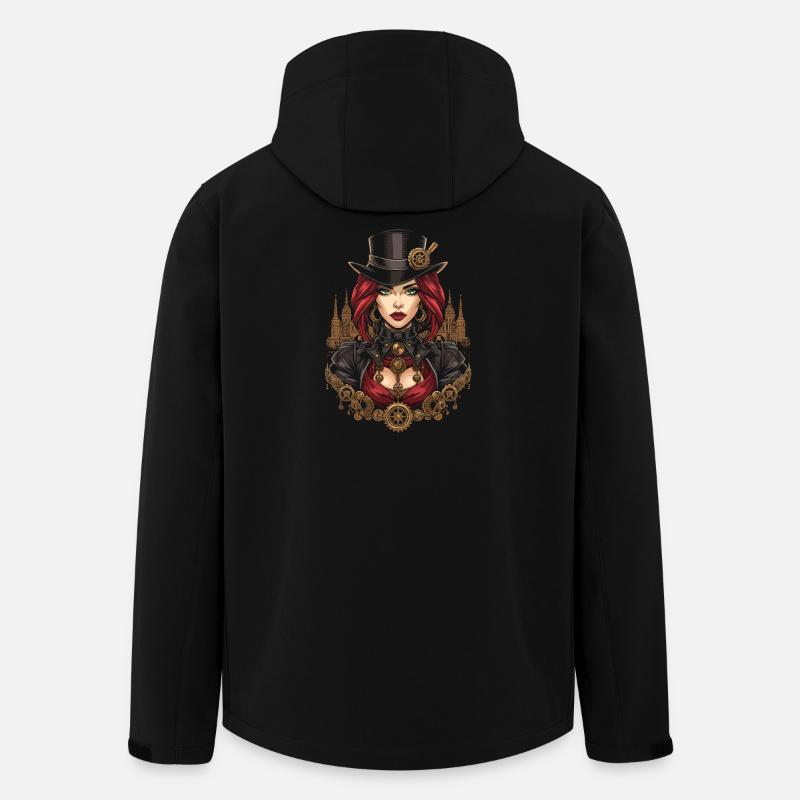 Steam Punk Schöne Frauen Steampunk - Recycelte Männer Softshell-Jacke von Stanley/Stella - Schwarz