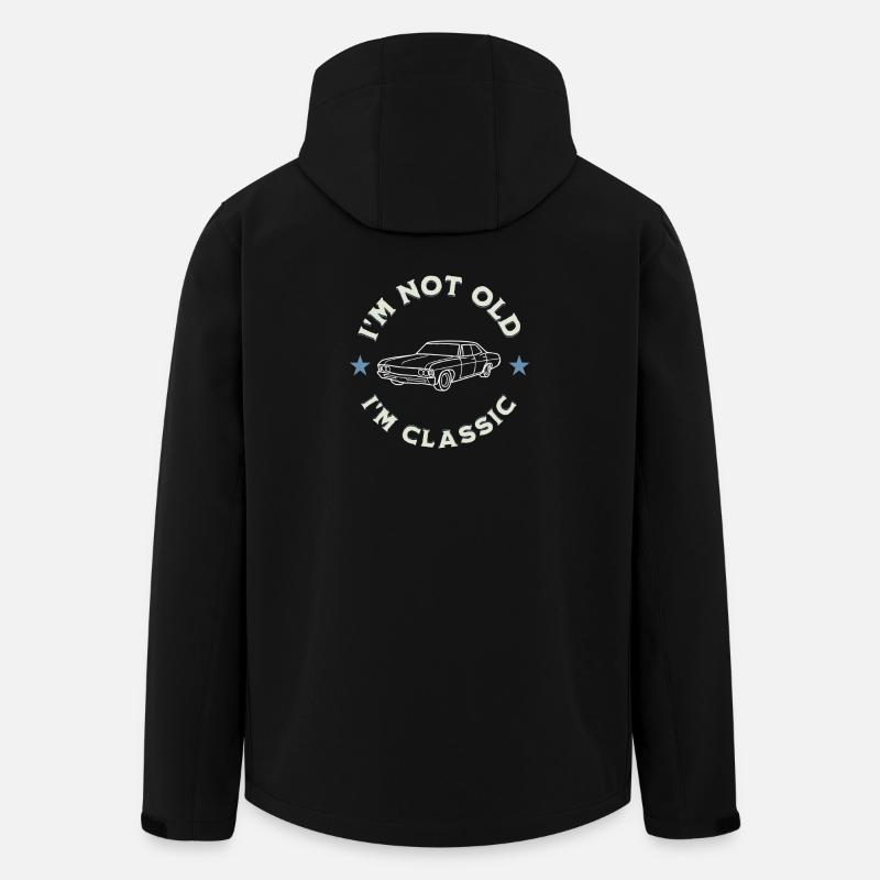 I’m Not Old I’m Classic Oldtimerliebe - Recycelte Männer Softshell-Jacke von Stanley/Stella - Schwarz