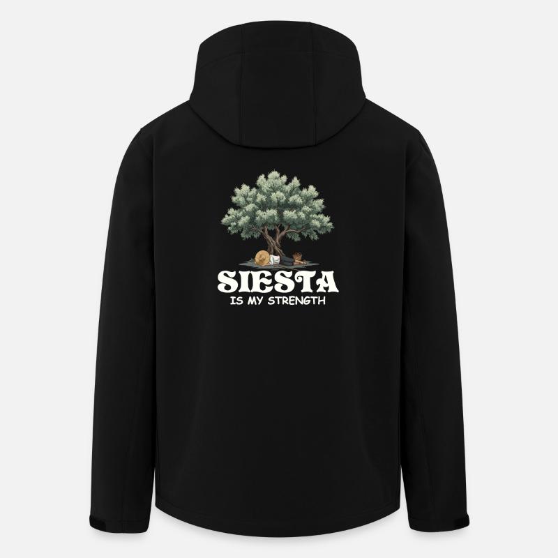 Siesta - Recycelte Männer Softshell-Jacke von Stanley/Stella - Schwarz