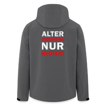 Juste un design idiot - Veste softshell homme en polyester recyclé Stanley/Stella - noir - Dos - AI Model Male 185 light (185cm)