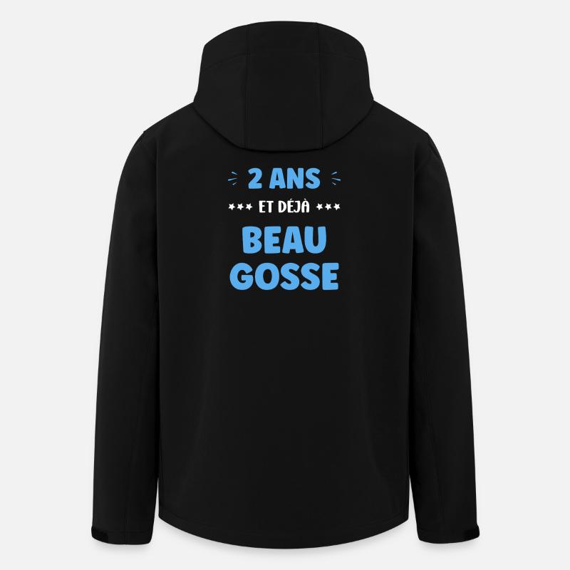 Deux ans Déjà Beau Gosse - Veste softshell homme en polyester recyclé Stanley/Stella - noir