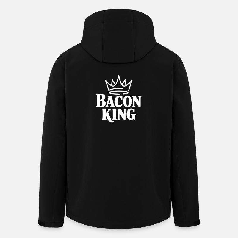 Bacon King - Recycelte Männer Softshell-Jacke von Stanley/Stella - Schwarz