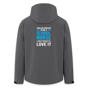 School Nurse Hospital Medicine - Men’s Recycled Softshell Jacket by Stanley/Stella - black - Back - AI Model Male 185 light (185cm)