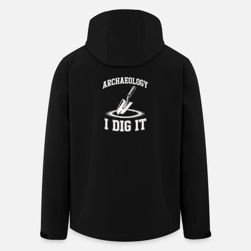 Archaeology I Dig It - Men’s Recycled Softshell Jacket by Stanley/Stella - black