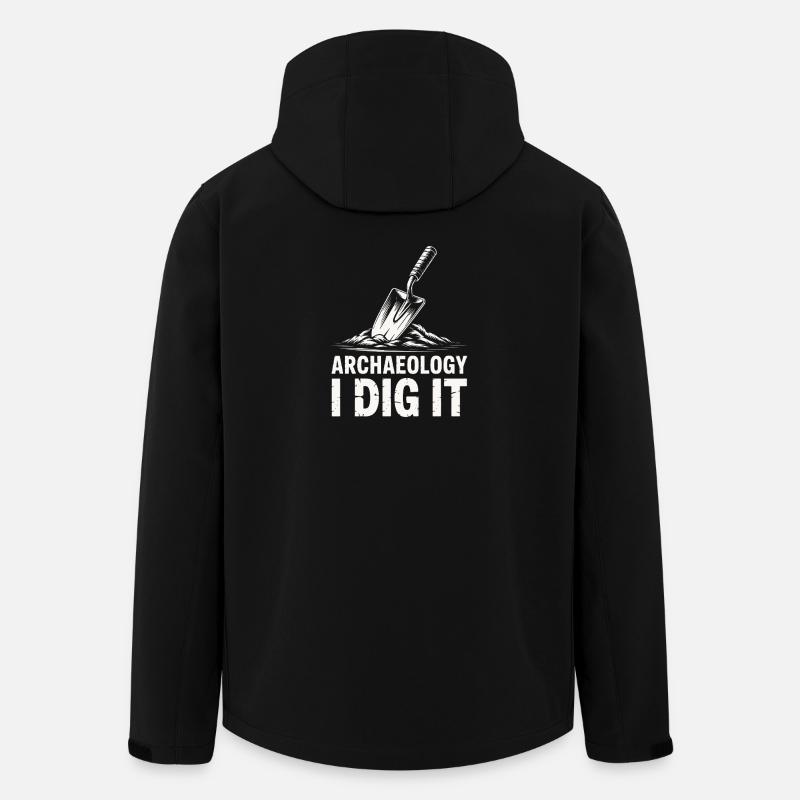 Archaeology I Dig It - Men’s Recycled Softshell Jacket by Stanley/Stella - black