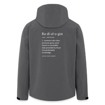 Radiologist Funny Dictionary Definition Art - Men’s Recycled Softshell Jacket by Stanley/Stella - black - Back - AI Model Male 185 light (185cm)