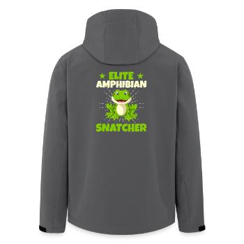 Trape-grenouilles, Grenouille d’élite, Griffe d’élite pour les ramasser d’amphibiens, - Veste softshell homme en polyester recyclé Stanley/Stella - noir - Dos - AI Model Male 185 light (185cm)