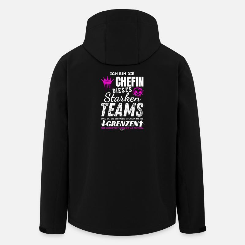 Chefin dieses Starken Teams Chefin Geschenke - Veste softshell homme en polyester recyclé Stanley/Stella - noir