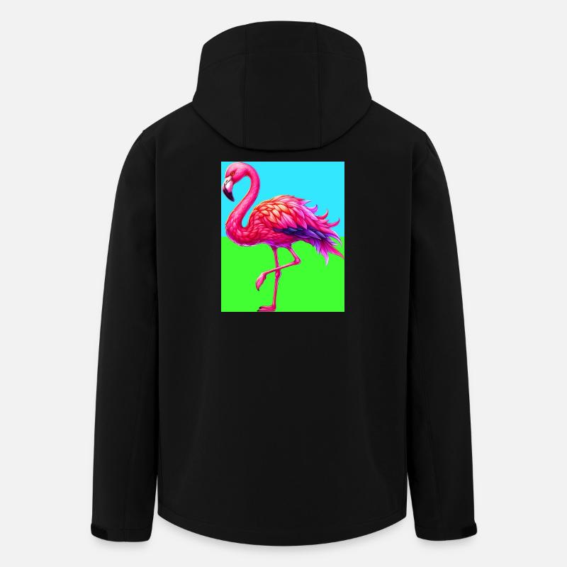 flamingo - Men’s Recycled Softshell Jacket by Stanley/Stella - black