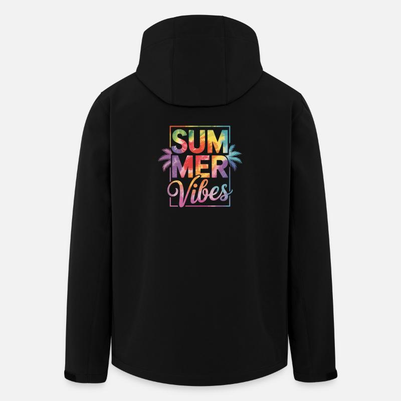 Summer Vibes - Men’s Recycled Softshell Jacket by Stanley/Stella - black