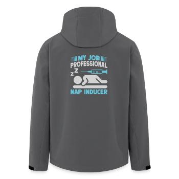 Anesthesiologist Professional Nap Anesthesia - Recycelte Männer Softshell-Jacke von Stanley/Stella - Schwarz - Hinten - AI Model Male 185 light (185cm)
