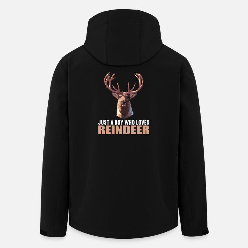 Reindeer Reindeer - Men’s Recycled Softshell Jacket by Stanley/Stella - black