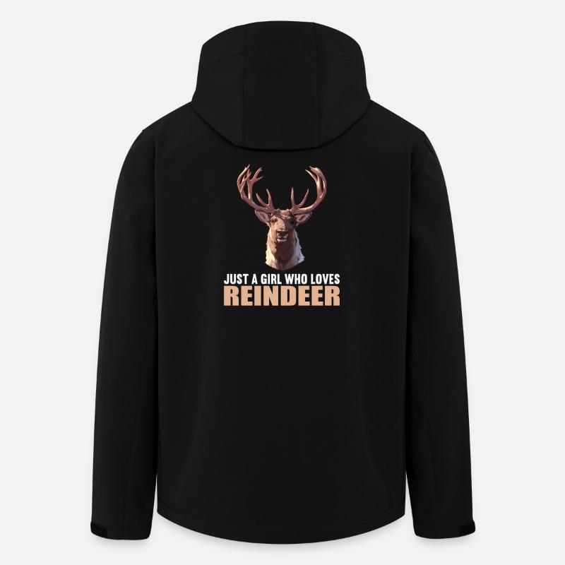 Rentiere Rentier - Recycelte Männer Softshell-Jacke von Stanley/Stella - Schwarz