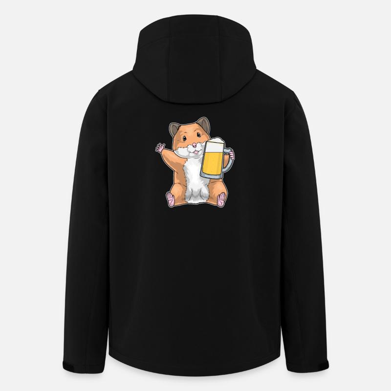 Hamster Beer - Men’s Recycled Softshell Jacket by Stanley/Stella - black