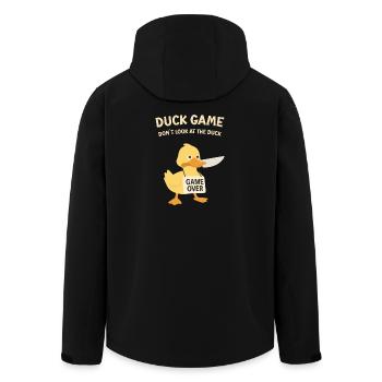 Jeu des canards : Fin du jeu Bouclier - Veste softshell homme en polyester recyclé Stanley/Stella - noir - Dos - AI Model Male 185 light (185cm)