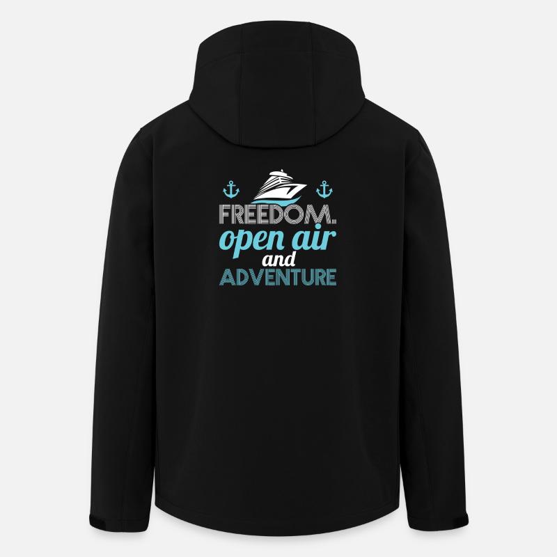 Freedom Aventure en plein air - Veste softshell homme en polyester recyclé Stanley/Stella - noir