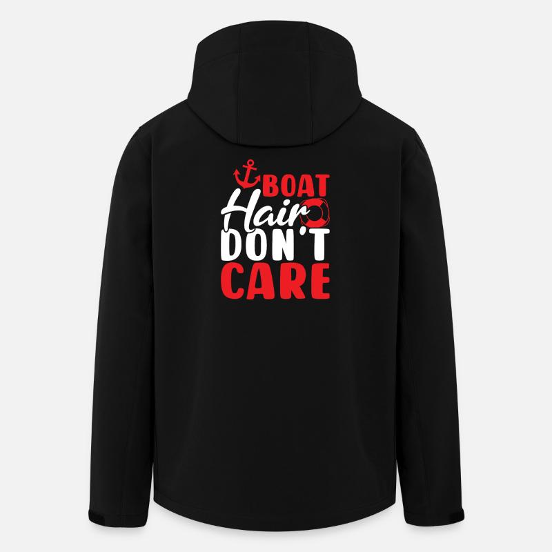 Boat Hair Don’t Care - Recycelte Männer Softshell-Jacke von Stanley/Stella - Schwarz