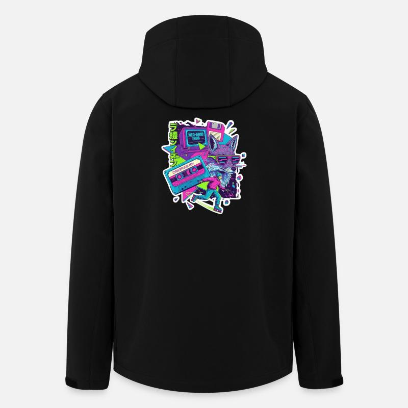 Cyberpunk des années 90 - Veste softshell homme en polyester recyclé Stanley/Stella - noir
