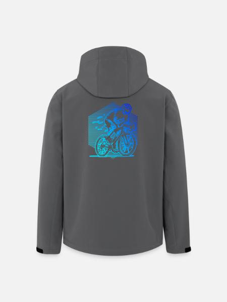 Einfach Roadbike zeitloses Design - Recycelte Männer Softshell-Jacke von Stanley/Stella - Schwarz