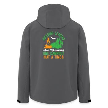 Girl Scout Leader Building Leaders Scout - Recycelte Männer Softshell-Jacke von Stanley/Stella - Schwarz - Hinten - AI Model Male 185 light (185cm)