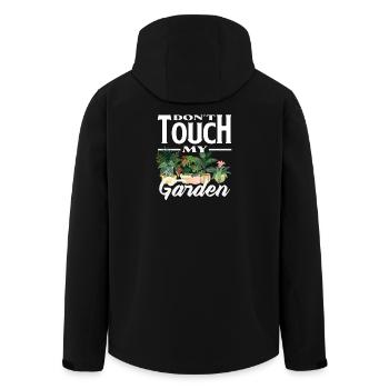 Don't Touch My Garden Plant Lover Plants - Men’s Recycled Softshell Jacket by Stanley/Stella - black - Back - AI Model Male 185 light (185cm)