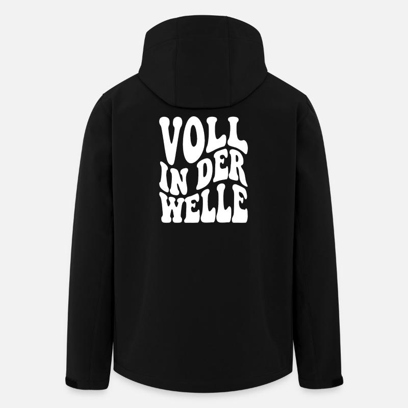 Full in the wave - Men’s Recycled Softshell Jacket by Stanley/Stella - black
