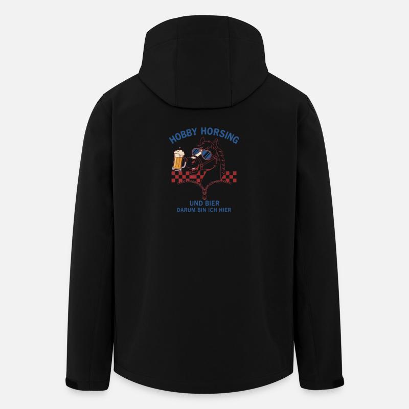 Hobby Horsing Bier Feier - Recycelte Männer Softshell-Jacke von Stanley/Stella - Schwarz