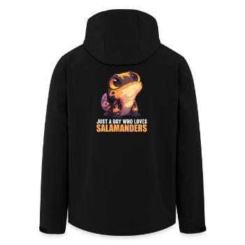 Fire Salamander Salamander - Men’s Recycled Softshell Jacket by Stanley/Stella - black - Back - AI Model Male 185 light (185cm)