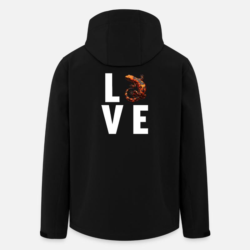 Fire Salamander Salamander - Men’s Recycled Softshell Jacket by Stanley/Stella - black