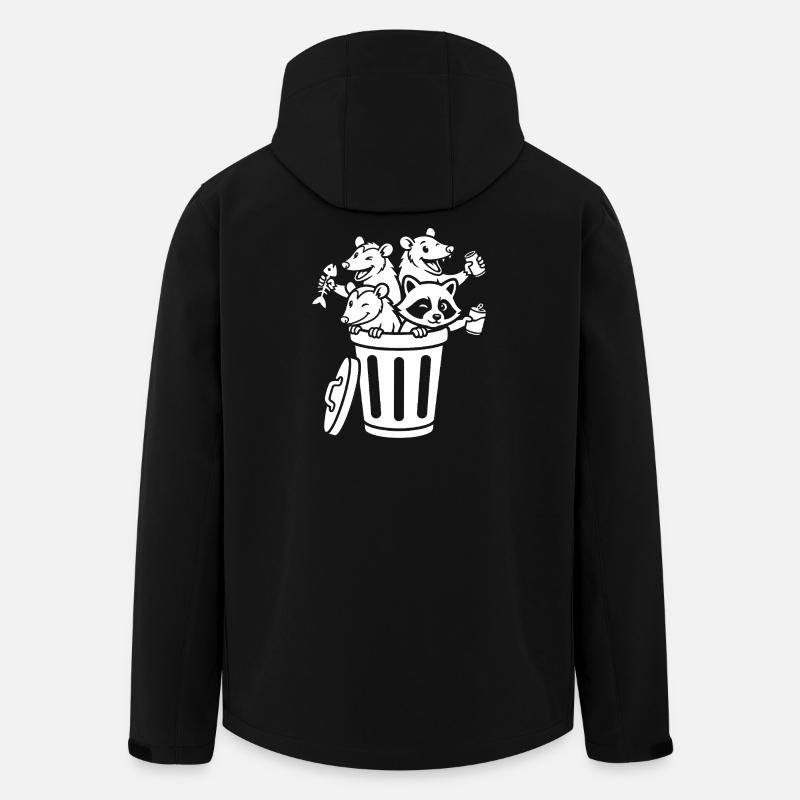 Garbage Can Aisle - Men’s Recycled Softshell Jacket by Stanley/Stella - black