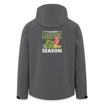 Always Gardening Season Funny Gardener - Men’s Recycled Softshell Jacket by Stanley/Stella - black - Back - AI Model Male 185 light (185cm)