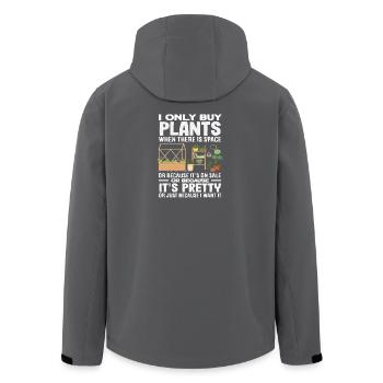 Always Buy Plants Plant Lovers Garden - Men’s Recycled Softshell Jacket by Stanley/Stella - black - Back - AI Model Male 185 light (185cm)