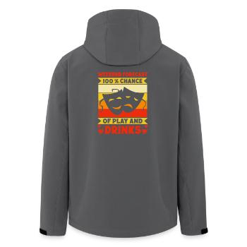 Musical Theatre Weekend Forecast Play & Drinks - Recycelte Männer Softshell-Jacke von Stanley/Stella - Schwarz - Hinten - AI Model Male 185 light (185cm)
