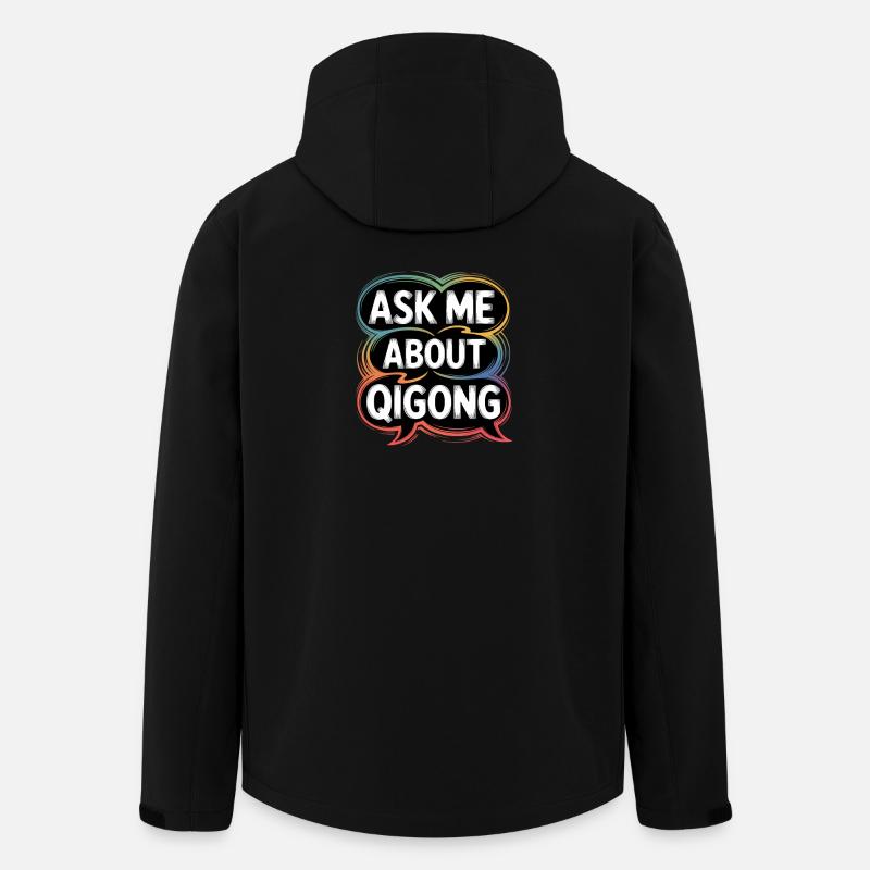 Qigong Tai Chi - Recycelte Männer Softshell-Jacke von Stanley/Stella - Schwarz