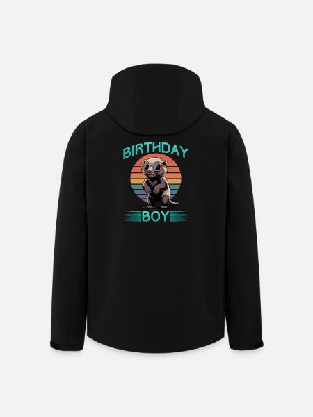 Funny Honey Badger - Recycelte Männer Softshell-Jacke von Stanley/Stella - Schwarz